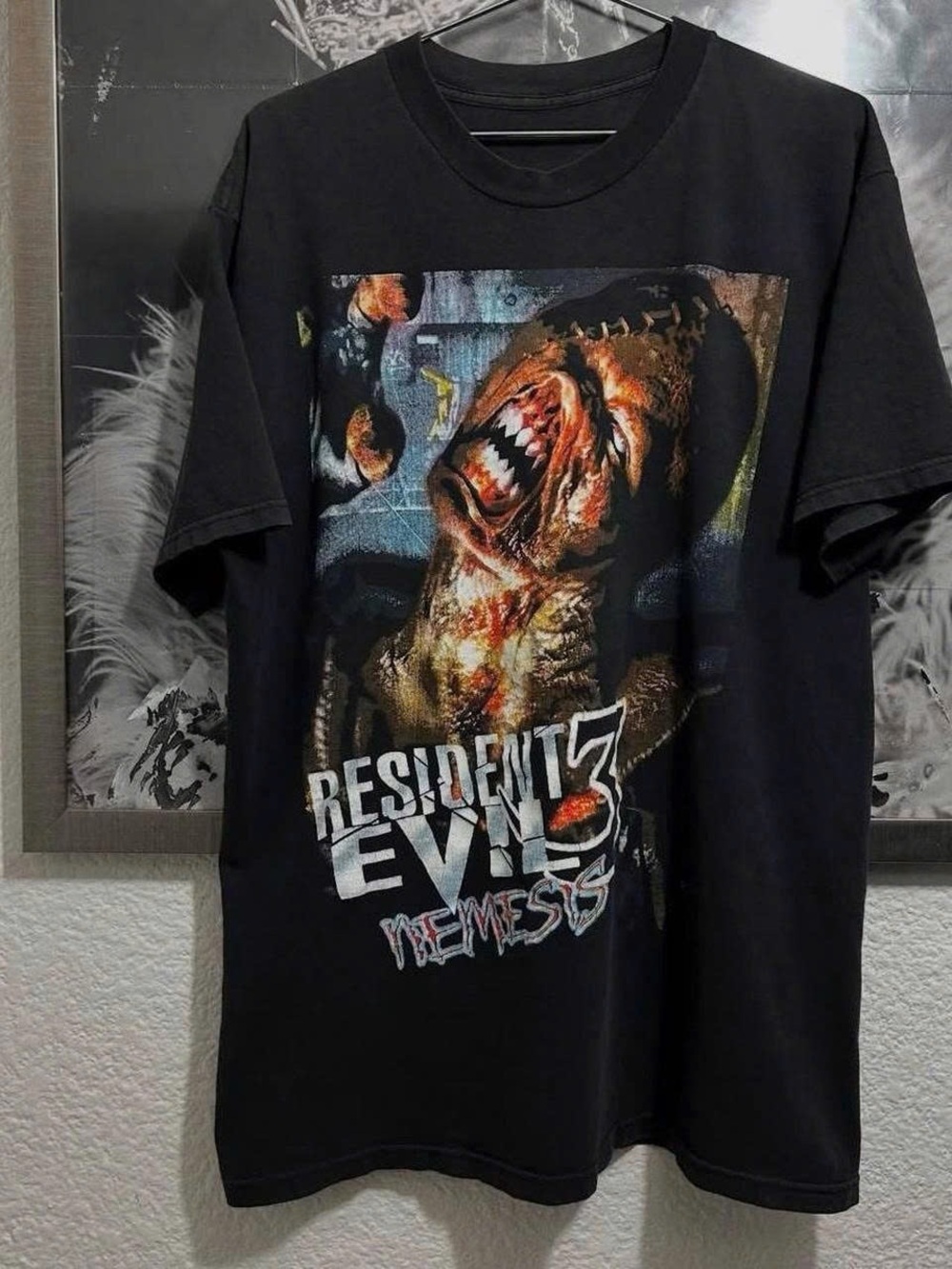 Gildan Black Resident Evil 3 Nemesis Graphic Tee Halloween Season